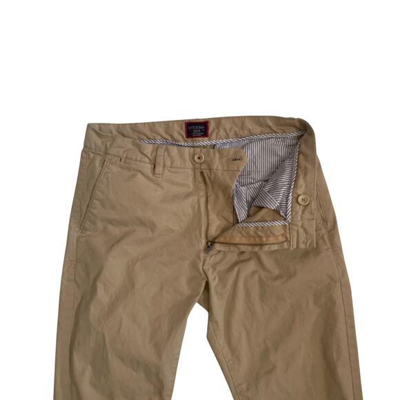 UNTUCKit St. Clair Men's Size 30x30 Straight Fit Chino Tan Stretch Pants - Picture 7 of 16